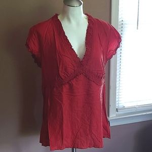 Anchor Blue X-Large Burnt Orange Blouse